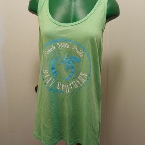 Peach state pride tank top size large